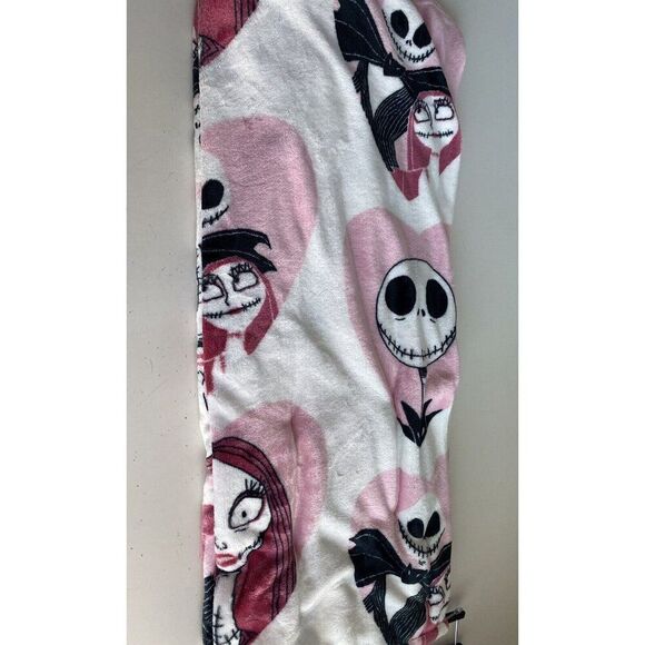 Nightmare Before Christmas Pink Heart Valentines Jack Sally Throw Blanket 50X70” - Picture 9 of 12